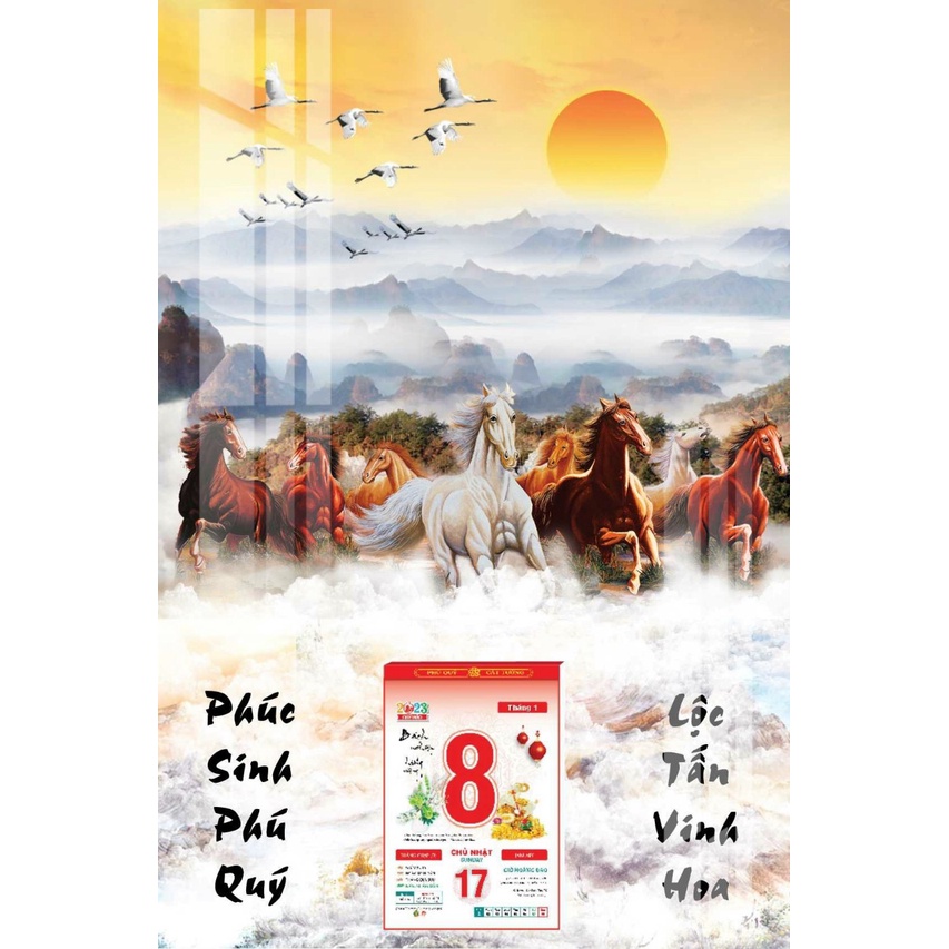 LỊCH TẾT 2024  - LỊCH GỖ TREO TƯỜNG LAMINATE 2024  - BÌA LỊCH TRÁNG GƯƠNG CAO CẤP