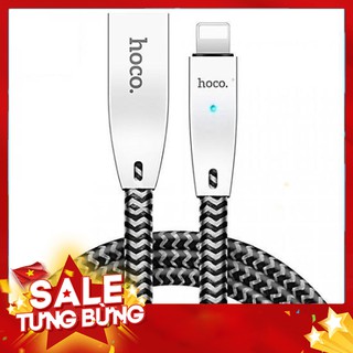 [BH 1 đổi 1] Cáp sạc lightning Hoco U11 tự ngắt 1.2M cao cấp cho IPhone 5 IPHONE 6 IPHONE 7 IPHONE X IPAD