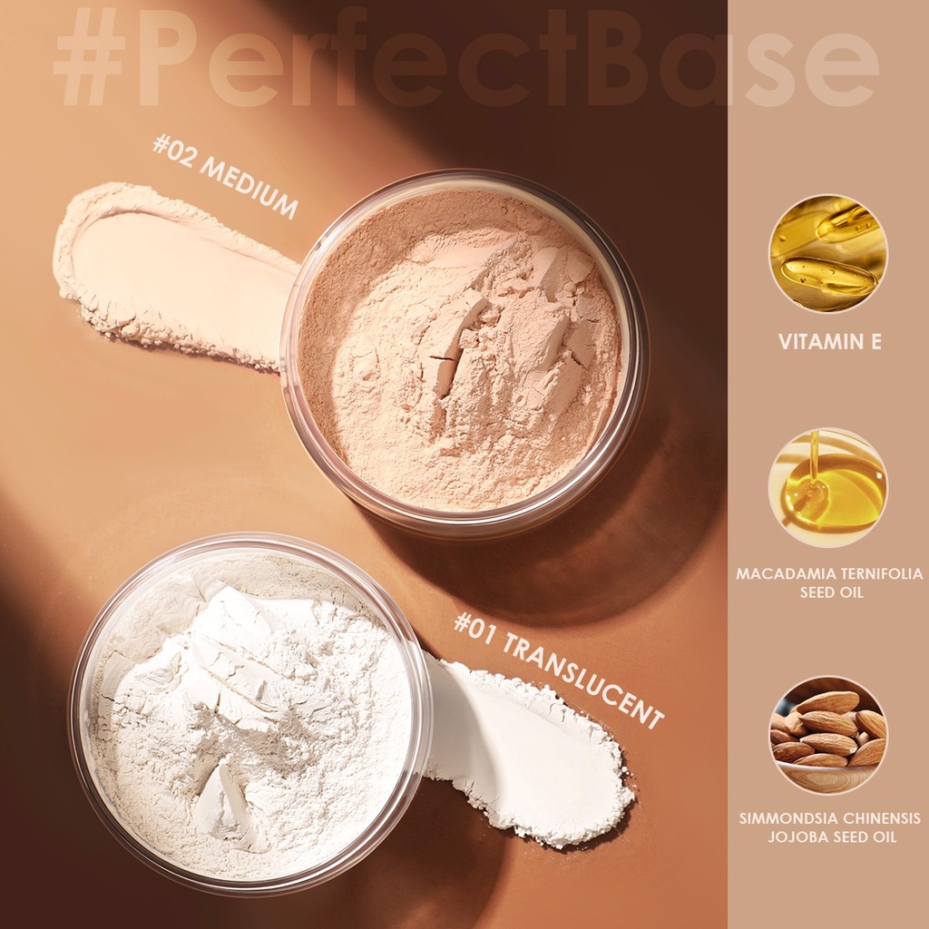 Phấn Phủ Bột Kiềm Dầu Không Thấm Nước FOCALLURE Poreless Matte Loose Powder Nội Địa Trung | FA-201