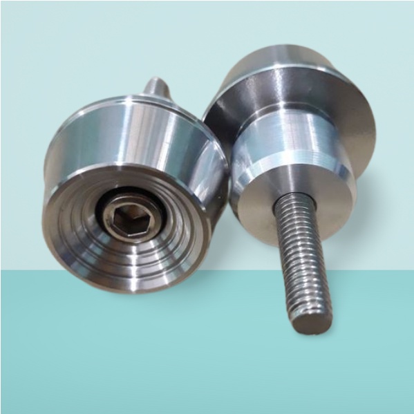 Gù tay lái xe máy Inox 304 cao cấp đặc kiểu thái chỉ âm gắn mọi loại xe , đồ chơi xe sirius - phụ kiện xe máy