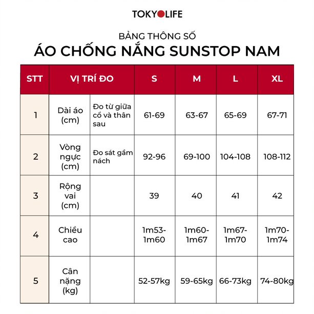 Áo chống nắng nam chống tia UV SunStop X cotton mỏng nhẹ mũ liền TOKYOLIFE F7UVJ086K