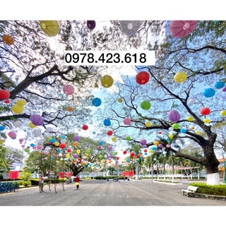 Đèn lồng Vải Lụa 30cm Chống nước - trang trí ngoài trời