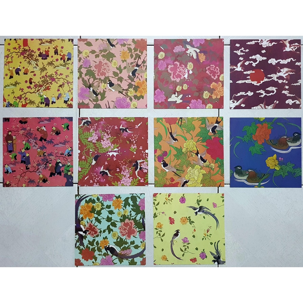 Giấy Thủ Công Gấp Origami - Nhiều Hình Đẹp 50 Tờ 2 Mặt Màu