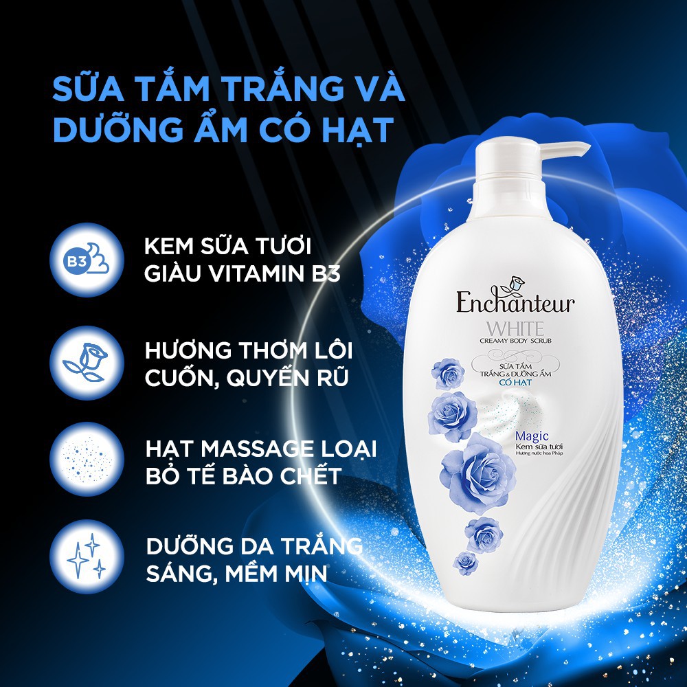 SỮA TẮM NƯỚC HOA DƯỠNG DA ENCHANTEUR MAGIC LÔI CUỐN QUYẾN RŨ MỊN MÀNG QUYẾN RŨ 650GR