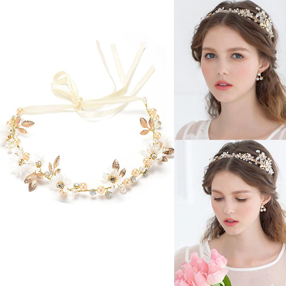 MELODG Băng Đô Cài Tóc Hình Vương Miện Cho Cô Dâu