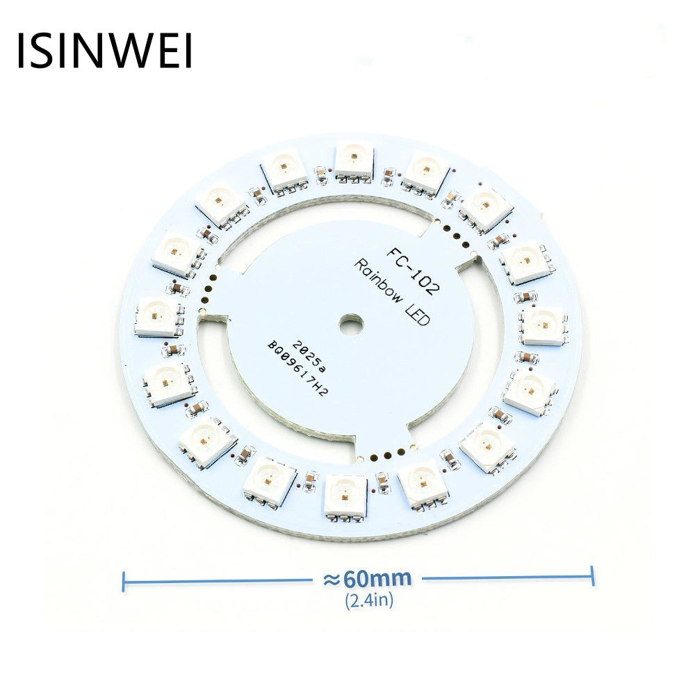 Đèn Led Tròn Ws2812 16 Bits Ws2811 5050 Rgb Chất Lượng Cao