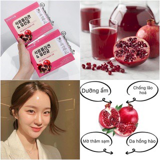 Bột Collagen Uống Lựu Đỏ Bio Cell Hàn Quốc