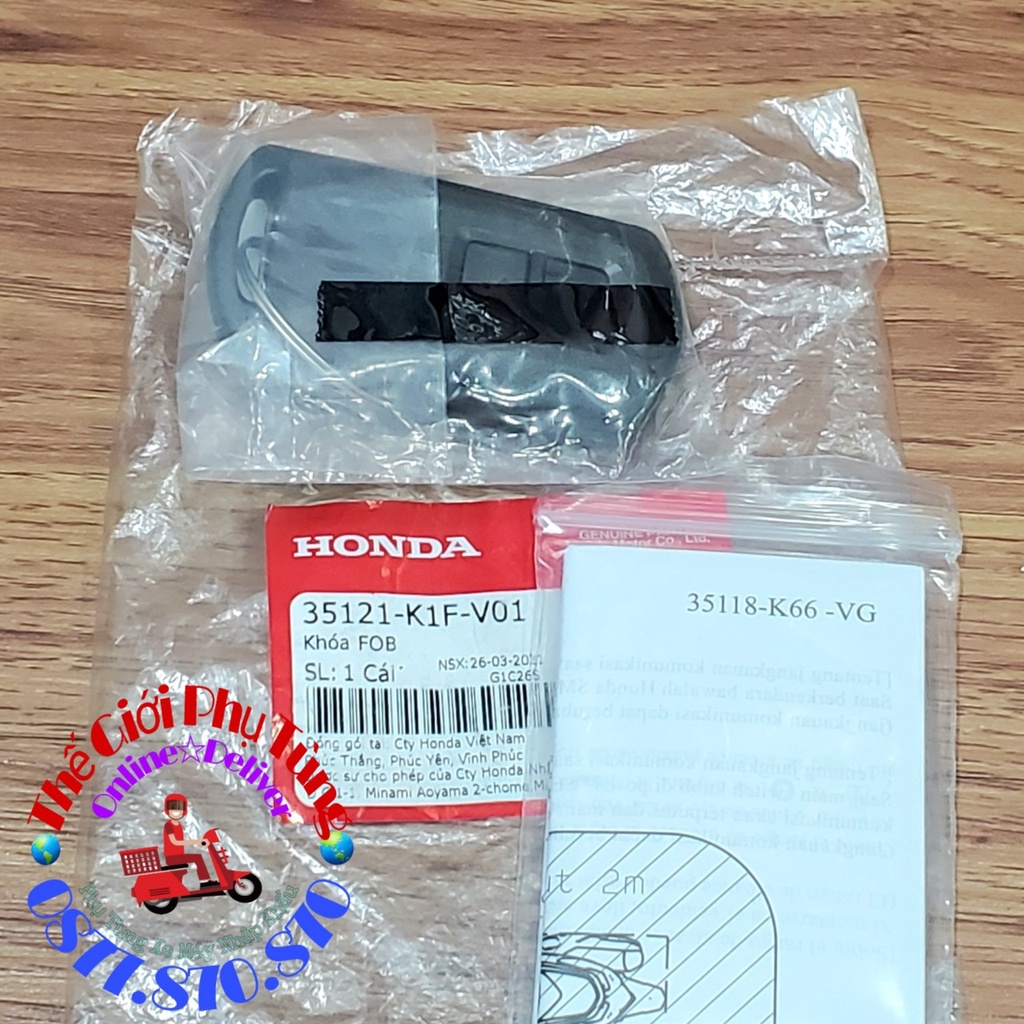 REMOTE - CHÌA KHÓA SMARTKEY AB 2020-2022 ZIN MỚI 35121-K1F-V01