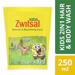 Image of Zwitsal Kids 2 In 1 Hair & Body Wash Natural And Nourishing Care 250 ml