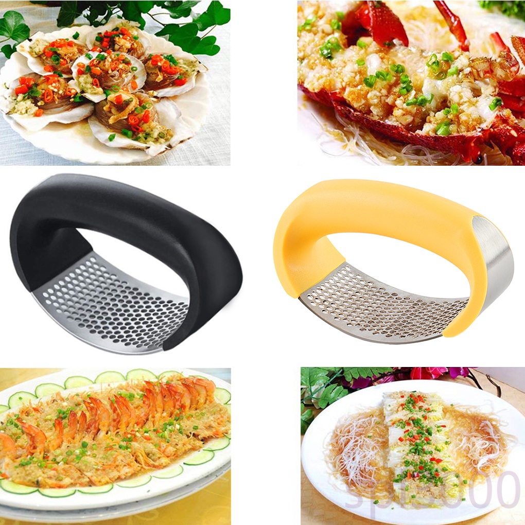 Dụng Cụ Nghiền Tỏi Bằng Thép Không Gỉ Tiện Dụng Cho Nhà Bếp