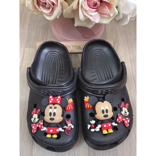 Dép Cờ róc xuất dư xịn full charm tên