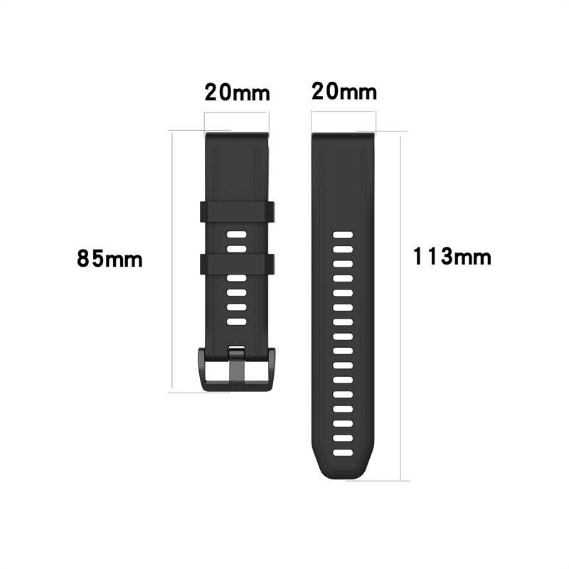 Dây đeo thay thế bằng silicone 20mm cho Garmin Fenix 6S Fenix 6s