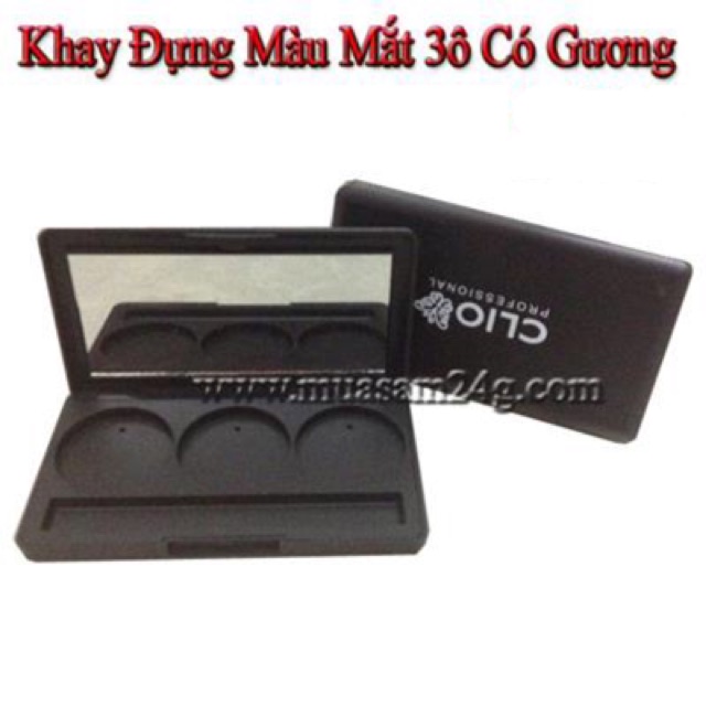 Khay rỗng đựng màu mắt ô lẻ: loại 3ô/ 4ô/ 6ô/ 8ô/ 10ô/ 10ô cao