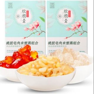 Set chè dưỡng nhan nhựa đào tuyết yến bồ mễ
