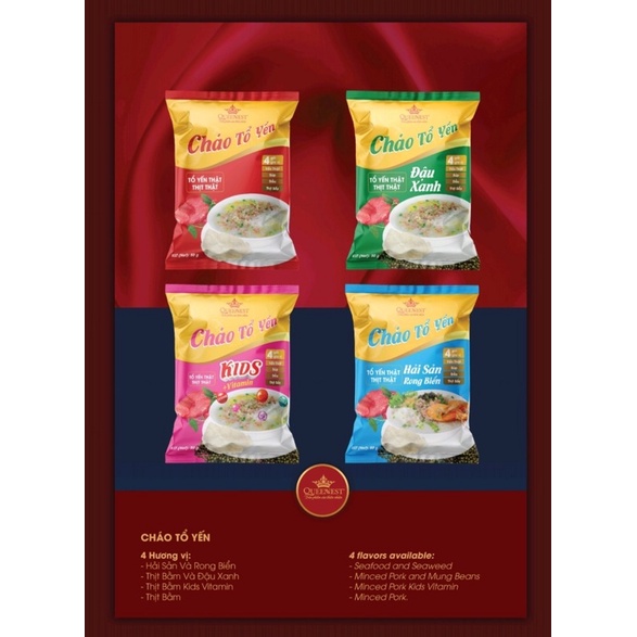 CHÁO YẾN THỊT BẰM QUEENNEST GÓI 50GR