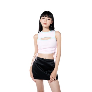 Áo croptop dây rút lila blmde