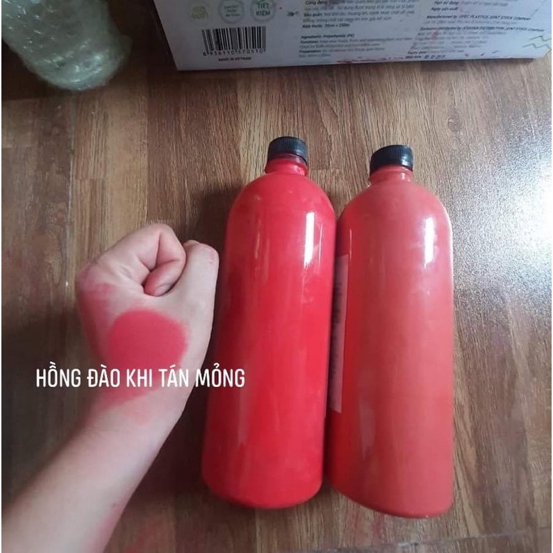 Sỉ mực phun xăm Hồng đào và Cam đào chai 150ml