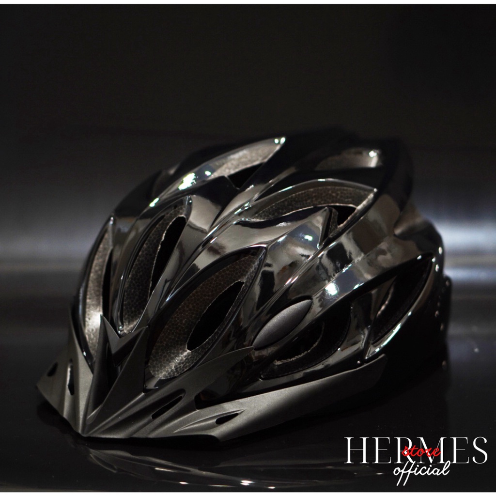 Nón mũ bảo hiểm xe đạp nam nữ nửa đầu CHÍNH HÃNG CAO CẤP BAO ĐẬP xe dap | MÀU SƠN NHÁM Hermes Helmet