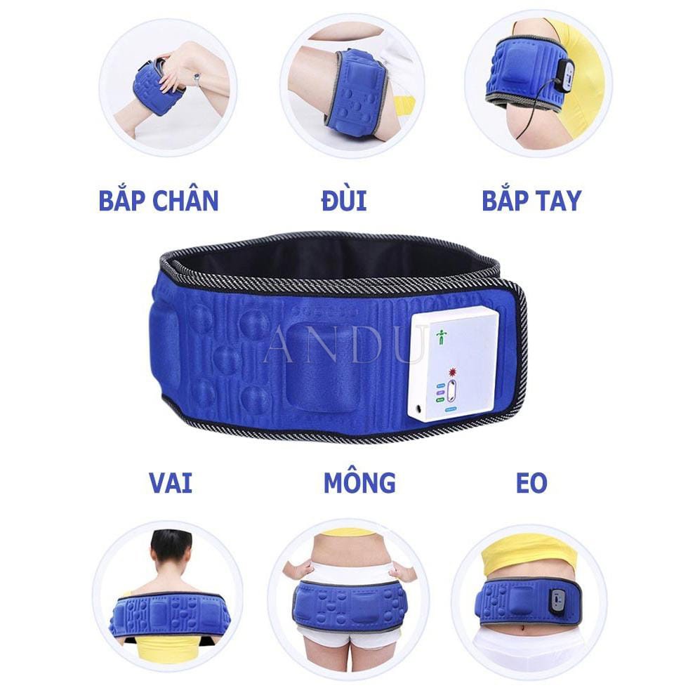 Đai Massage X5 Rung Nóng Giảm Mỡ Bụng Và Toàn Thân Hiệu Quả
