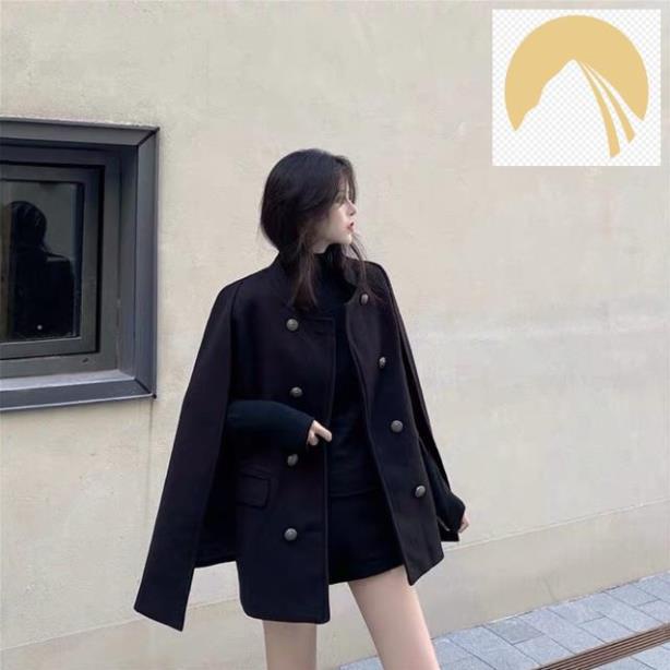 [ Sale nhanh] [ORDER] Áo khoác dạ cape đính khuy sang chảnh (có ảnh + video) | BigBuy360 - bigbuy360.vn