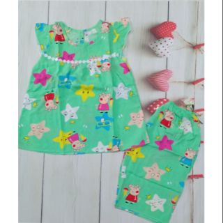 Combo 6 bộ lanh bé gái size 3 , màu ngẫu nhiên