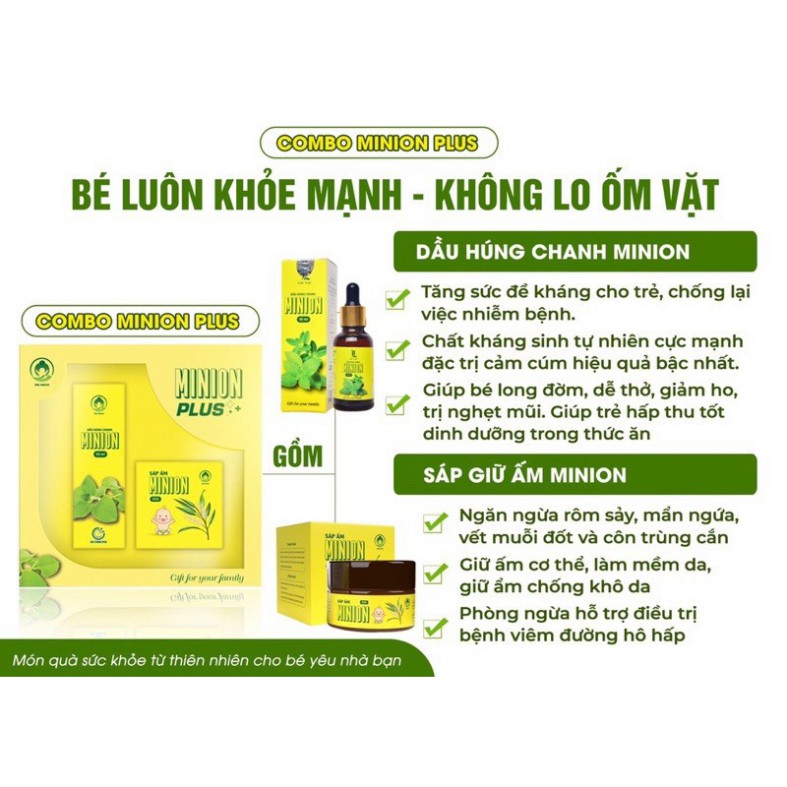 COMBO DẦU HÚNG CHANH MINION PLUS