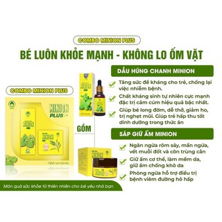 Combo dầu húng chanh minion plus