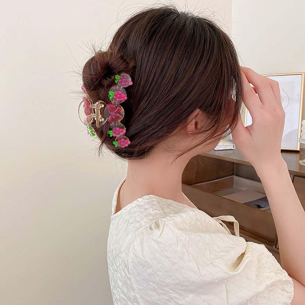 Kẹp Tóc Trong Suốt Phong Cách Hàn Quốc Ngọt Ngào Cho Nữ