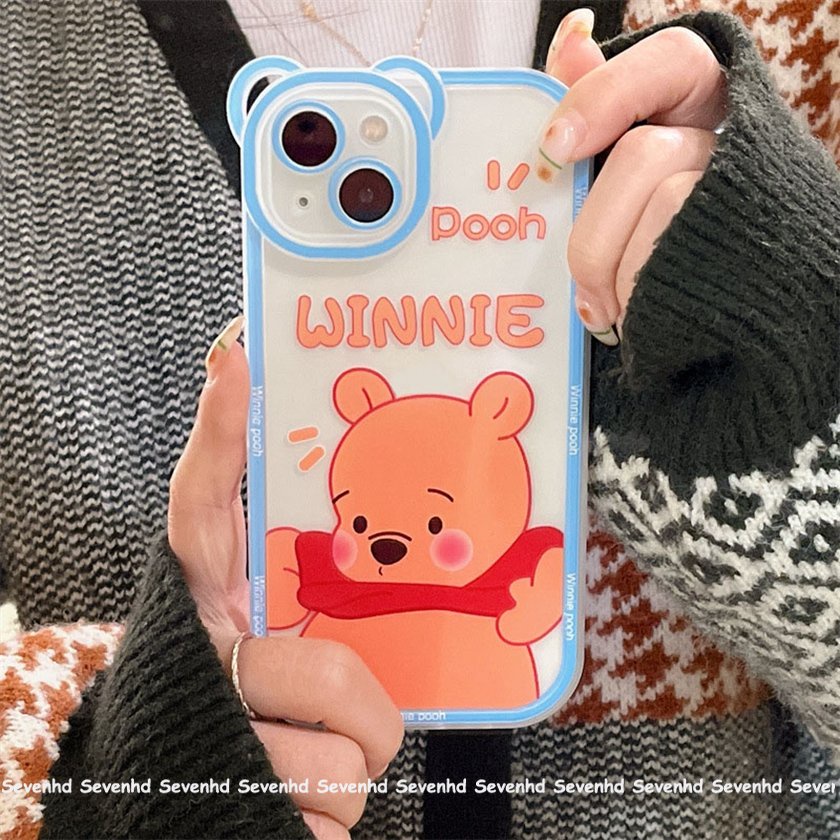 Ốp Điện Thoại Mềm In Hình Gấu Pooh Cho iPhone 14 13 12 11 Pro Max Xs Max Xr X 7 8 6 6s Plus