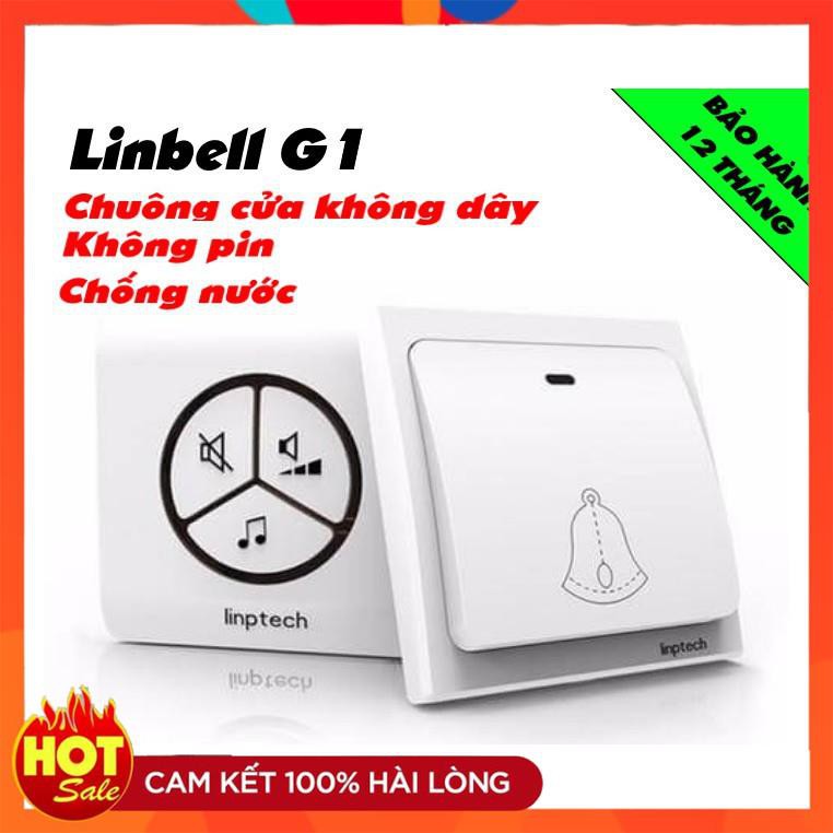 [Hàng Xịn] Chuông cửa không dây Linptech Linbel G1 chống nước, Không dùng pin