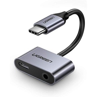 Cáp chuyển đổi usb type c ra audio 3,5mm ugreen 50596 hỗ trợ sạc usb c