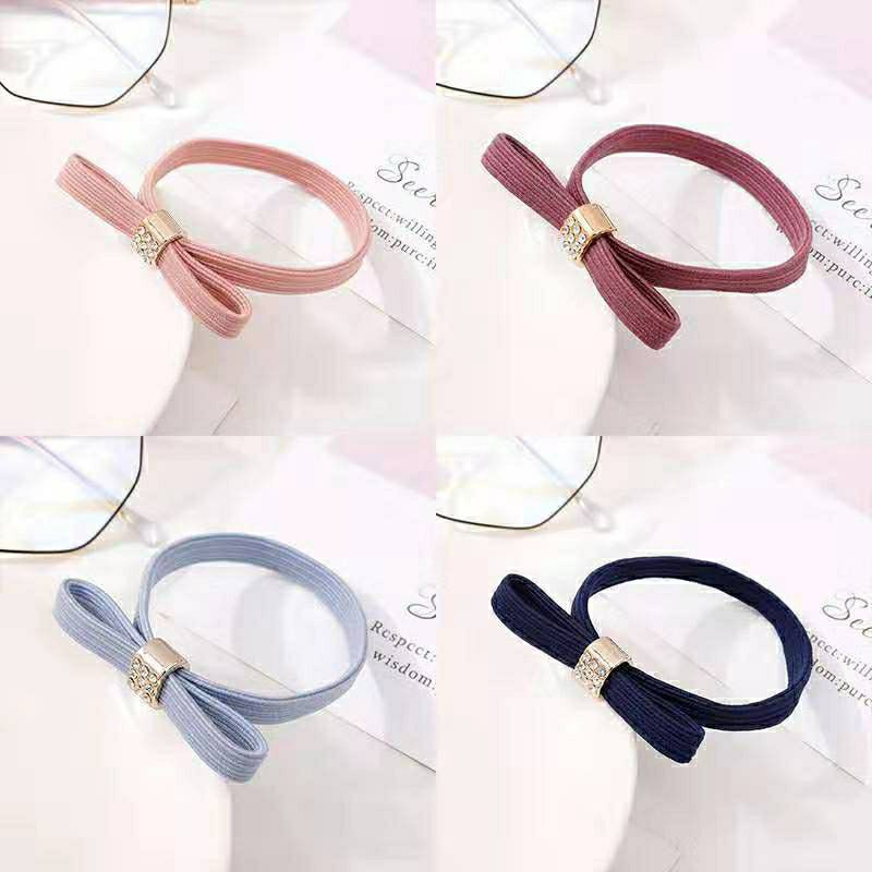 Dây cột tóc thắt nơ phong cách Hàn