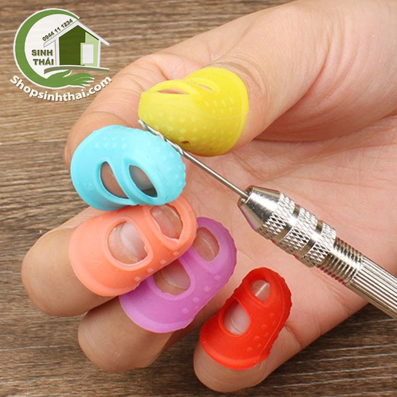 Bao bảo vệ ngón tay - đầu bọc ngón tay bằng silicon bảo vệ ngón tay khi chơi đàn - màu ngẫu nhiên