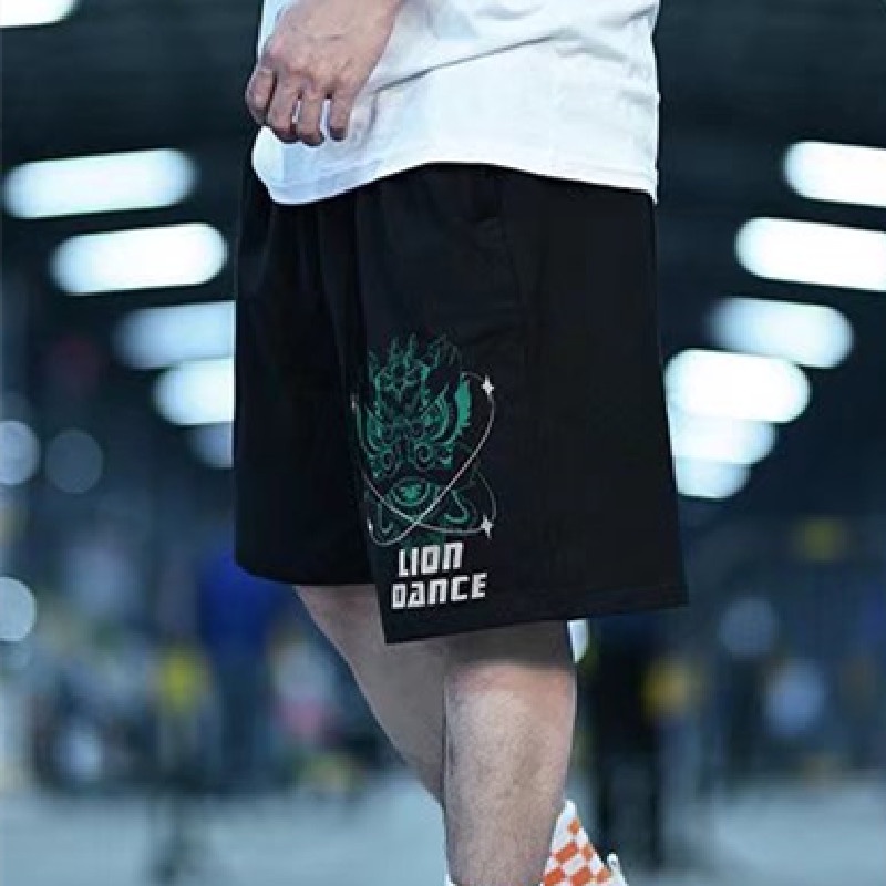 Quần Short Nam In Họa Tiết Hoạt Hình Phong Cách Hip Hop Hàn Quốc Cỡ Lớn M-8XL Thoải Mái Năng Động