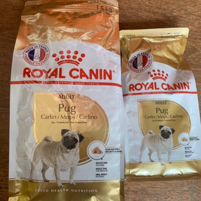 1.5kg Thức Ăn Cho Chó Pug Trưởng Thành Nhập Khẩu Từ Pháp - Royal Canin Pug Adult | BiMiStore