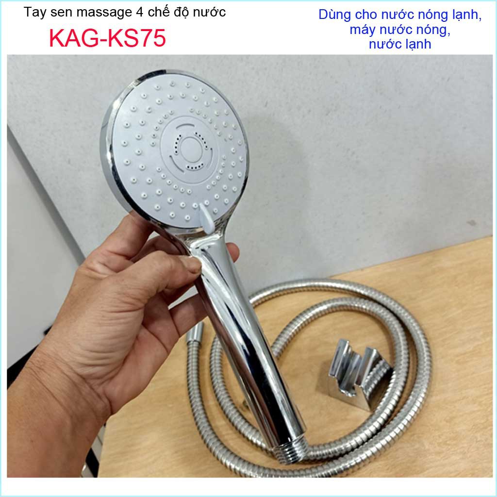 Vòi sen tắm cao cấp KAG-KS74 trọn bộ, Best Sales shower head vòi sen tia nước mạnh sử dụng tốt