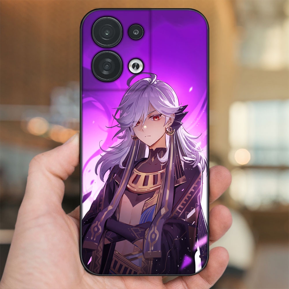 Ốp lưng Oppo Reno 8 5G viền đen in hình Cyno Genshin Impact