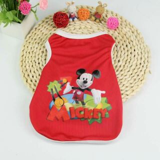 Áo ba lỗ hình chuột Mickey cho thú cưng