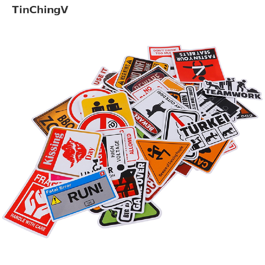 Bộ 50 Miếng Dán Cảnh Báo Nhắc Nhở Chống Thấm Nước Tiện Dụng