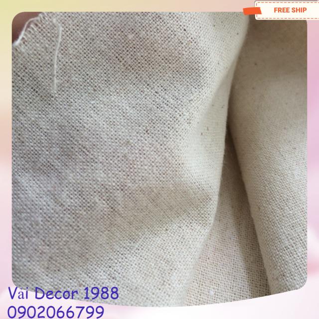 Combo vải thô mộc kt 10m x1,6 m