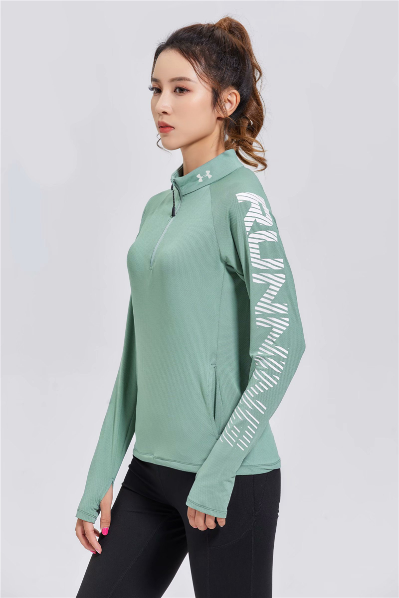 Áo Khoác Thể Thao Phối Khóa Kéo Mềm Mại Chất Lượng Cao 2021 Under Armour