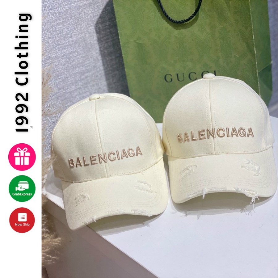 Mũ lưỡi trai - Nón Kết Balenciaga Rách NR35 phong cách Ulzzang form unisex nam nữ 1992 Clothing