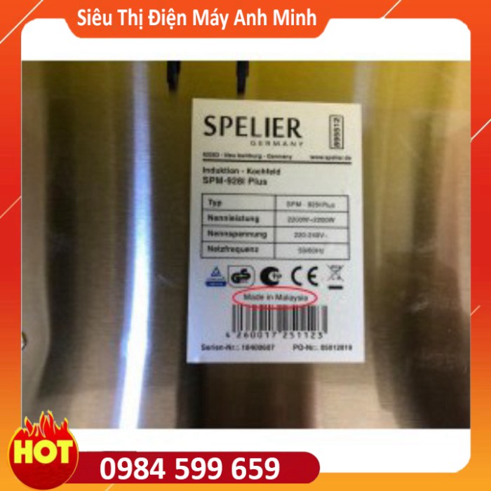 (Model 2021) Bếp từ đôi Spelier SPM-928I Plus (Hàng chính hãng)