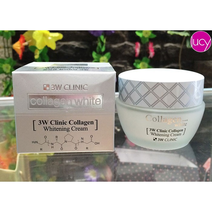 Kem Dưỡng Trắng Da Tinh Chất Collagen 3W Clinic Collagen Whitening Cream