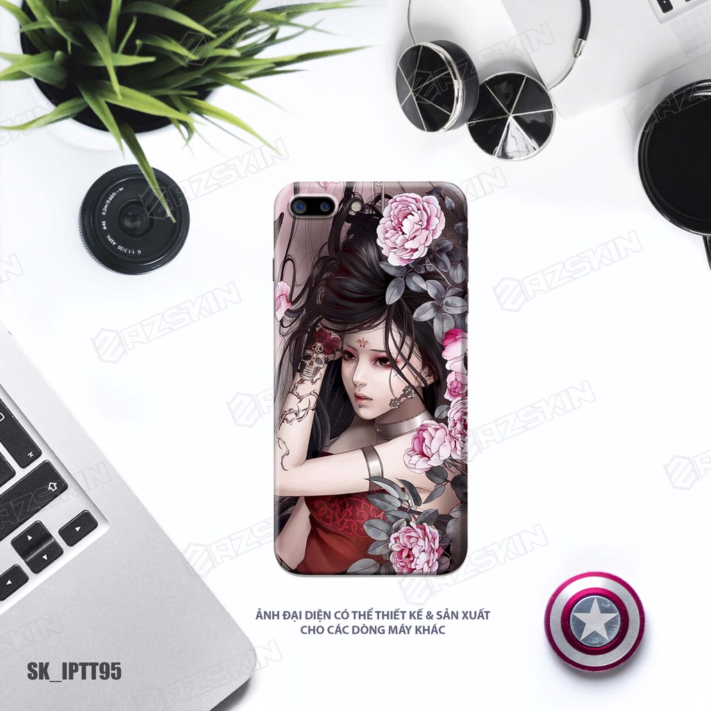 Miếng Dán Skin Hình Tattoo Japan IPhone 14/14 Pro Max |SK_IPTT95| Hình In Sắc Nét, Chống Nước, Khuôn Cắt CNC, Dễ Dán