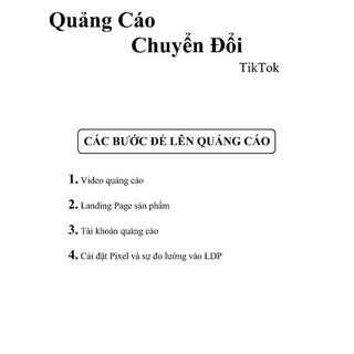 Sách công thức TikTokk Ads 1000 đơn