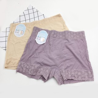 Quần lót cotton thoáng mát dáng đùi mặc váy, mềm mại,thấm hút tốt,cạp cao gen bụng dưới,viền ren không lộ khi mặc đồ