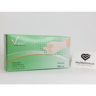 Găng tay y tế không bột Vglove (hộp 100c)