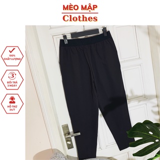 Quần baggy nữ cạp chun bigsize chất vải tuyết mưa, quần tây baggy công sở thanh lịch form đẹp