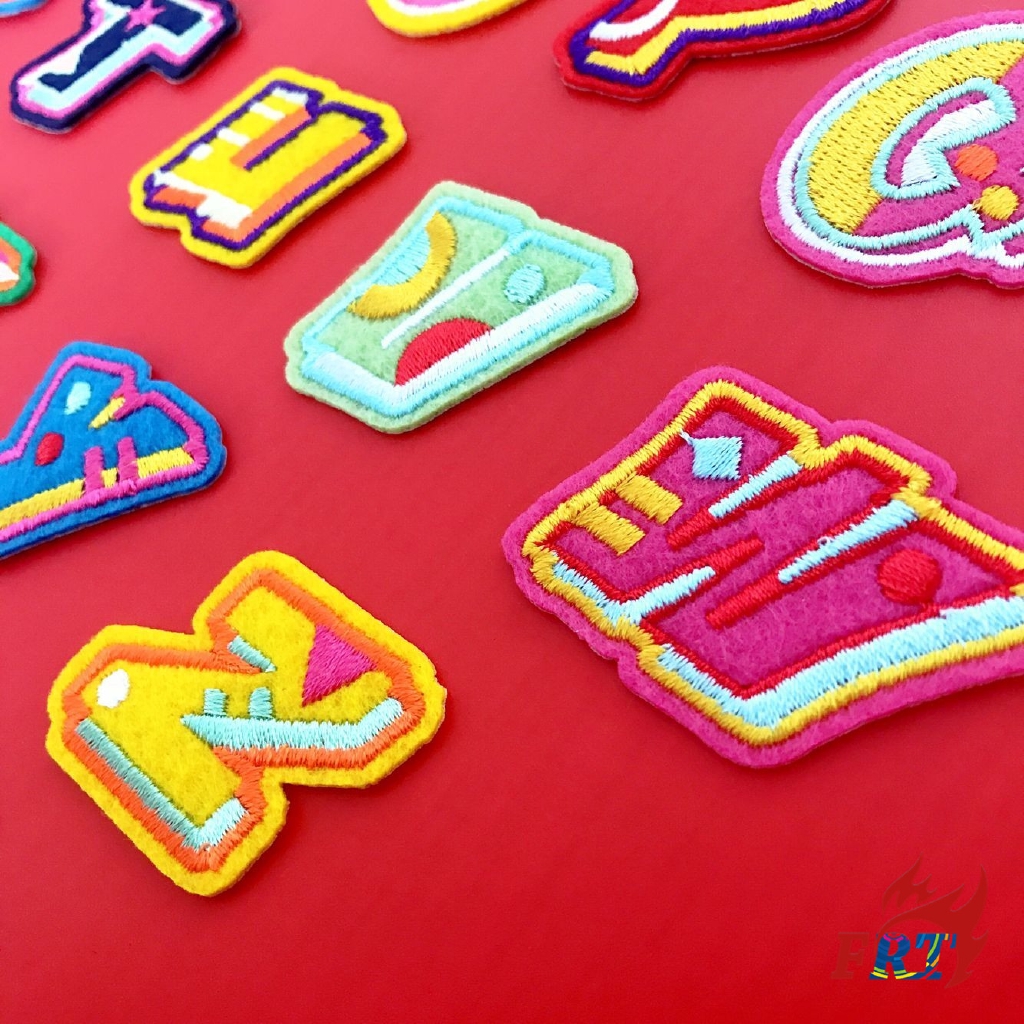 ☸ Colorful Letter Patch ☸ 1Pc Diy Sew On Iron On Patch Apparel Applique（Letter：T-Z）